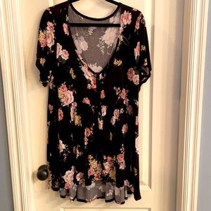 Torrid floral babydoll top
